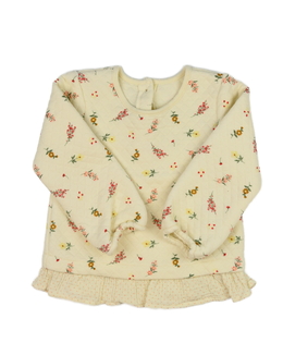 Krémová mikina s květinami Nutmeg