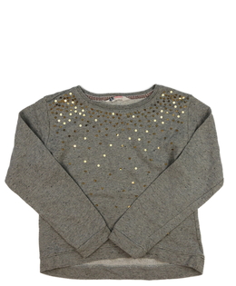 Šedá melírovaná mikina s flitry H&M