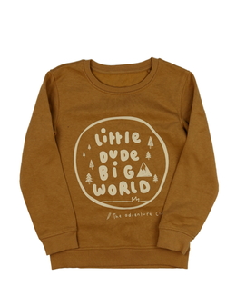 Hnědá mikina s potiskem George