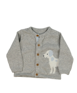 Šedý svetr s pejskem Nutmeg