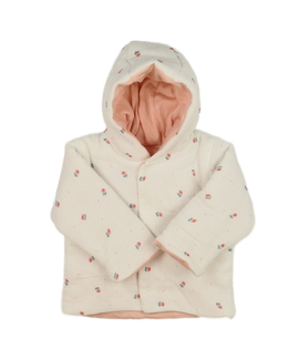 Krémová zimní mikina s květinami M&S