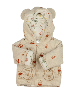 Hnědá zimní mikina Medvídek Pú Primark 