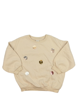 Krémová mikina s flitry Next