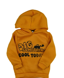 Žlutá teplá mikina 