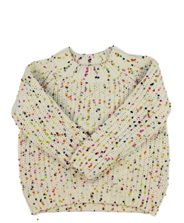 Bílý svetr s barevnými nopíky M&S