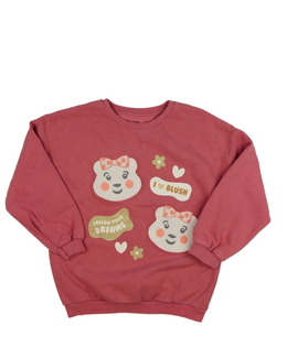 Růžová mikina s medvídky George