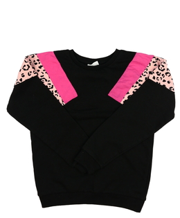 Černo-růžová mikina 