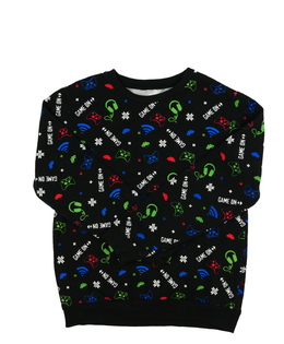 Černá herní mikina 