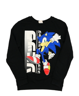Krásná černá mikina Sonic George