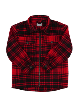 Červená košilová mikina Next