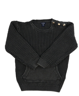 Šedý svetr s kapsou 