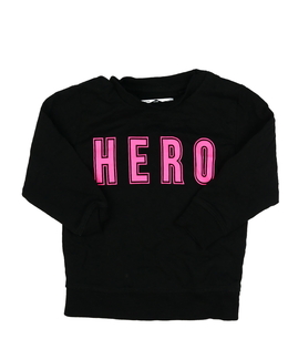 Černá mikina s růžovým nápisem Next