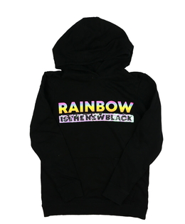 Černá mikina s nápisem Bluezoo