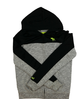 Černo-šedá mikina vel. 176