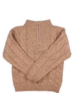 Růžový vzorovaný svetr Nutmeg