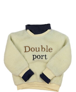 Krémová beránková mikina 