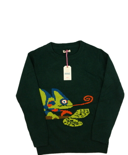 Nový zelený svetr s chameleonem Fatface