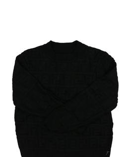 Černá vzorovaná mikina 