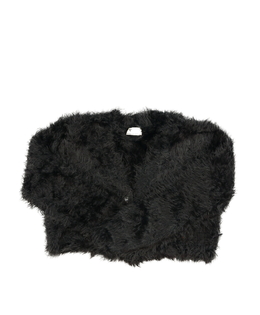 Tmavé chlupaté bolerko Next