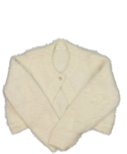 Krémové žinylkové bolerko Next