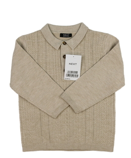 Nový hnědý svetr s límečkem Next