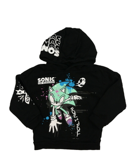 Černá stylová mikina Sonic Primark 