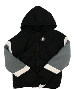 Nová černá vyteplená crop zimní mikina 