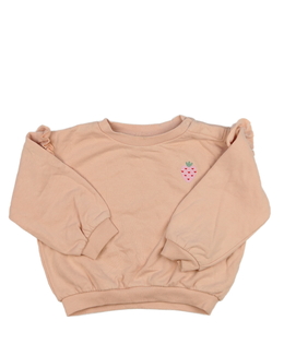 Růžová mikina s volánky a jahodami M&S