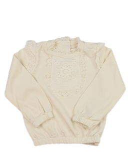 Krémová mikina s krajkou Mothercare