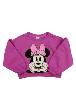 Růžová krásná kratší mikina Minnie Disney 