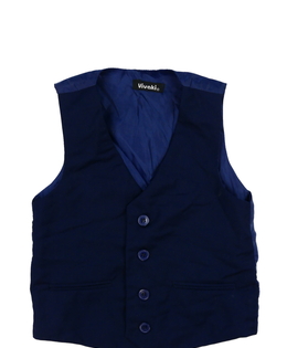 Tmavě modrá společenská vesta