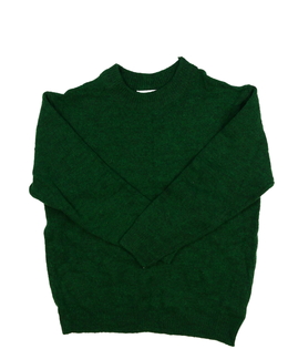 Zelený melírovaný svetr