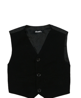 Černá společenská vesta