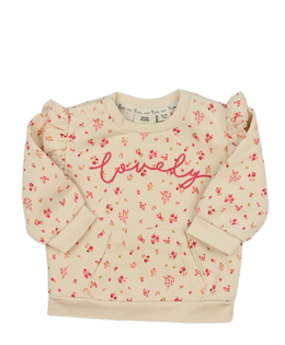 Světlá květinová mikina s volánky River Island 