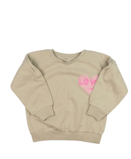 Světle hnědá mikina se srdcem George