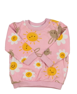 Růžová roztomilá mikina 