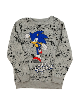 Šedá melírovaná mikina Sonic George