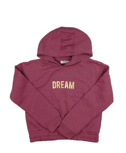 Růžová crop mikina s motivačním nápisem Primark