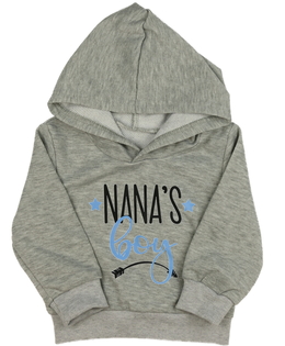 Šedá mikina s nápisem 