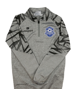 Šedá melírovaná sportovní mikina 