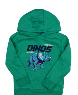 Zelená mikina s dinosaurem 