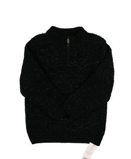 Nový černý melírovaný svetr F&F