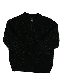 Nový černý melírovaný svetr F&F