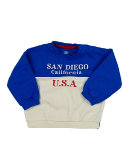 Modro-bílá mikina americký styl F&F