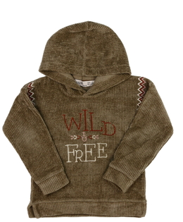 Hnědá zajímavá mikina 