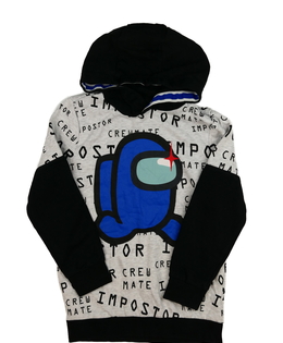 Šedo-černá mikina Among Us 