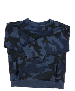 Modrá maskáčová mikina Tu 