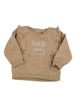 Hnědá mikina s volánky Tu