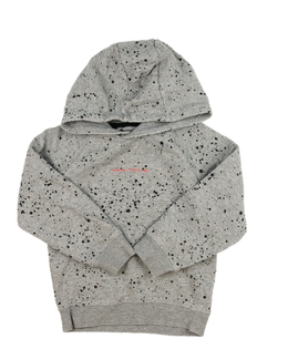 Šedá melírovaná vzorovaná mikina