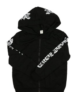 Černá slabá mikina s nápisy